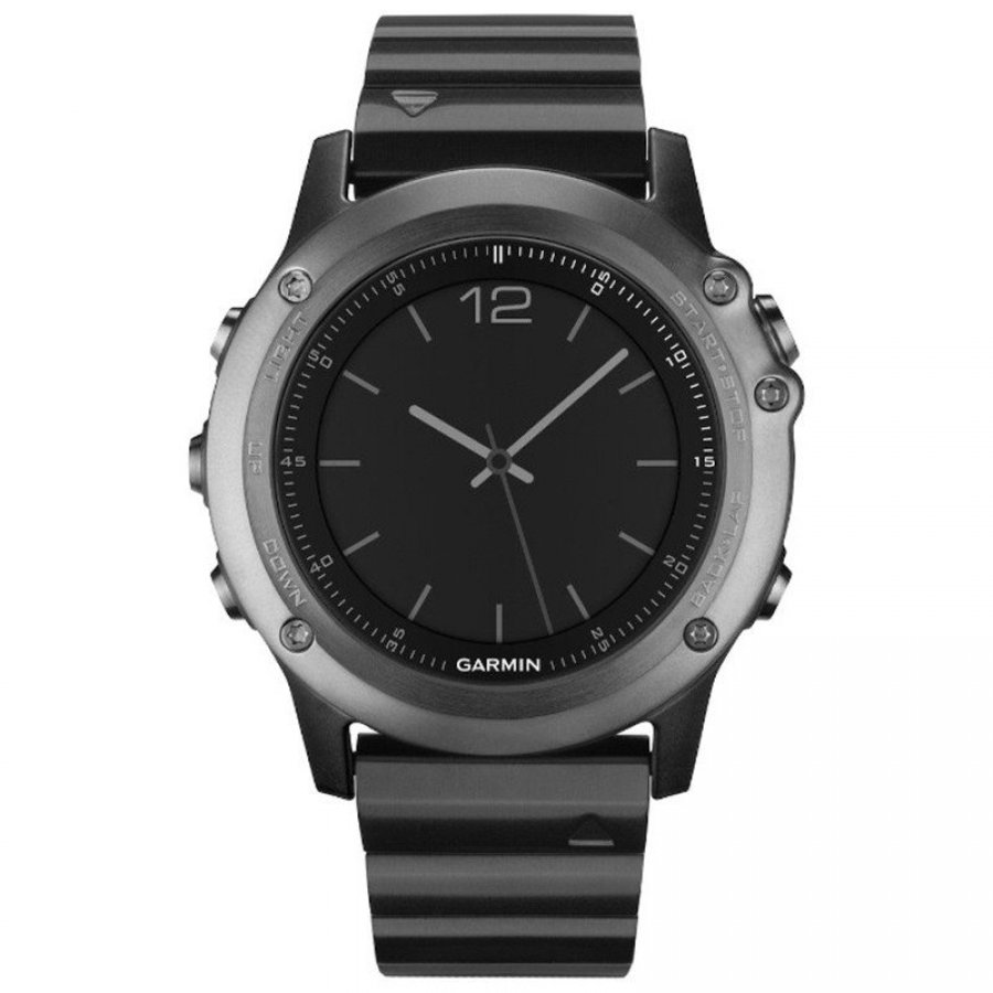 Garmin Умные мультиспортивные часы FENIX® 3 Sapphire, черный силиконовый браслет Garmin Умные мультиспортивные часы FENIX® 3 Sapphire, черный силиконовый браслет
