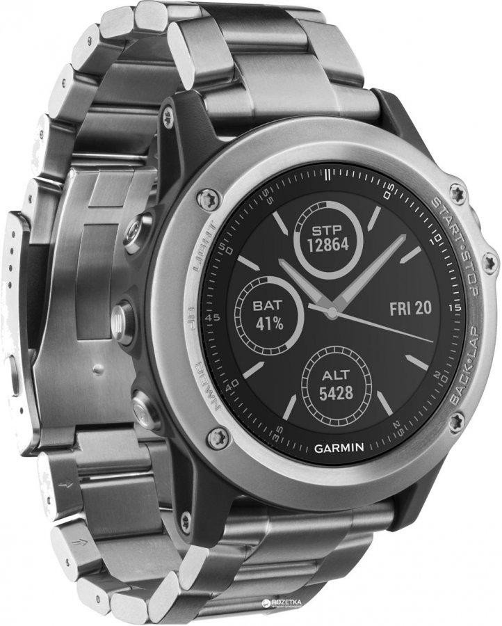 Garmin Умные мультиспортивные часы FENIX® 3 Sapphire, металлический браслет Garmin Умные мультиспортивные часы FENIX® 3 Sapphire, металлический браслет