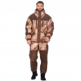 Изображение Huntsman Костюм зимний нешуршащий Ангара ткань Алова -30°С (туман)