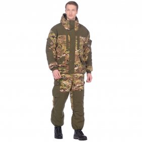 Изображение Huntsman Костюм зимний нешуршащий Ангара ткань Алова -30°С (мультикам/хаки)