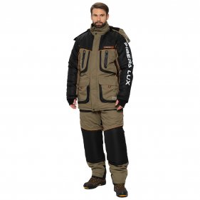 Изображение Костюм зимний Siberia LUX цвет Хаки/Черный ткань Breathable