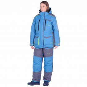 Изображение Костюм зимний Женский Siberia Lady цвет Серый/Голубой ткань Breathable