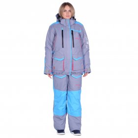 Изображение Костюм зимний Женский Siberia Lady цвет Бирюза/Серый ткань Breathable