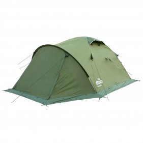Изображение Tramp палатка экспедиционная Mountain 4 V2 (зелёный)