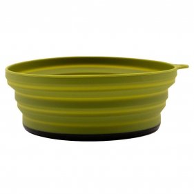 Изображение Tramp тарелка силиконовая с дном-дощечкой 15х15х8,5 (оливковый)
