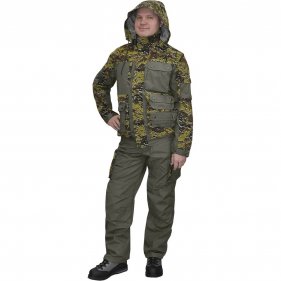 Изображение Huntsman Костюм Зверобой ткань Смесовая (хаки/цифра №62 кмф)