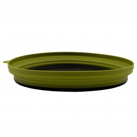 Изображение Tramp тарелка силикон с пластиковы дном 25,5х25,5х4 (оливковый)