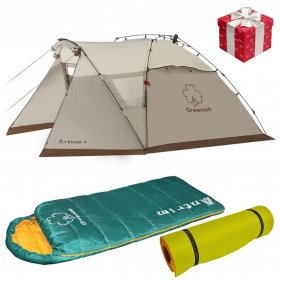 Изображение Квик Комфорт+подарок (Палатка Ларн, Коврик ППЭ 12 мм, Спальный мешок Антрим+РП походный)