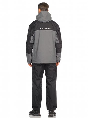 Костюм демисезонный Юкон ткань Breathable (серый/черный)
