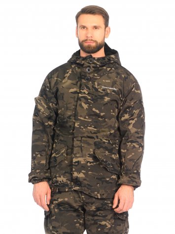 Костюм демисезонный Huntsman  Горка-3 -5°С ткань Смесовая Рип-Стоп (мультикам black) 