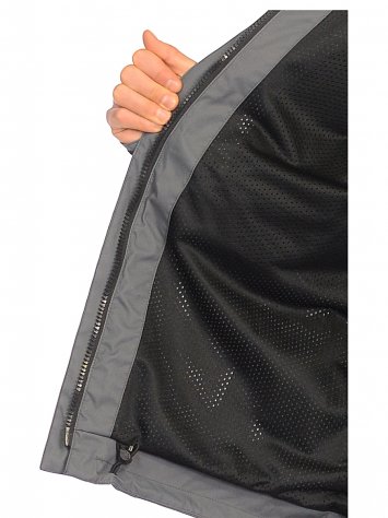 Костюм демисезонный Юкон ткань Breathable (серый/черный)