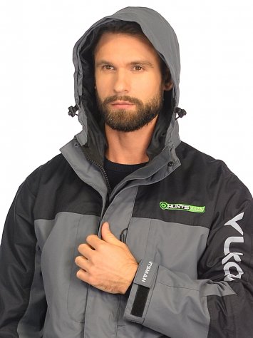 Костюм демисезонный Юкон ткань Breathable (серый/черный)