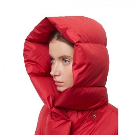 Пальто женское пуховое Bask Leda -25С (рубиновый)