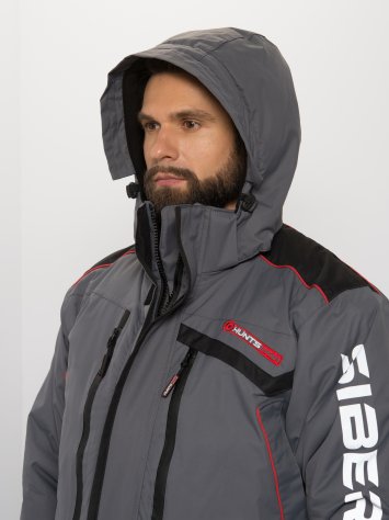 Костюм Huntsman Siberia ,тк.Breathable (cерый/черный)