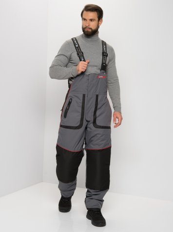 Костюм зимний Siberia LUX ткань Breathable (Серый/Черный)
