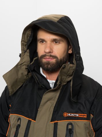 Костюм зимний Siberia LUX ткань Breathable (Хаки/Черный)