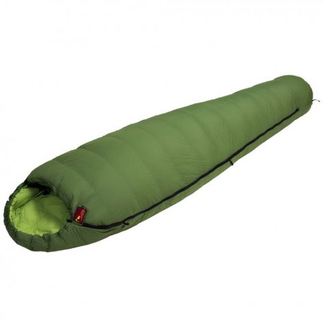 Спальник кокон пуховый Bask Trekking 600+Fp S V2 -19 (тёмно-зелёный/зелёный)
