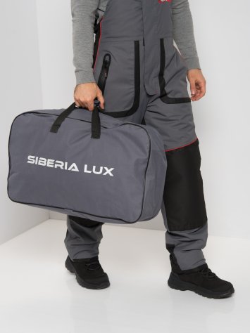 Костюм зимний Siberia LUX ткань Breathable (Серый/Черный)