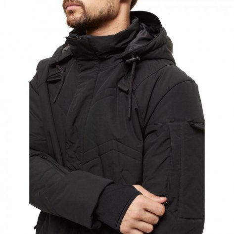 Пальто мужское утепленное Bask Roo-Egis -12С (черный) размер 50