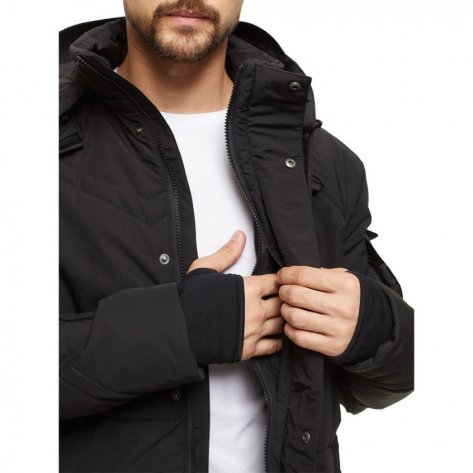 Пальто мужское утепленное Bask Roo-Egis -12С (черный) размер 50