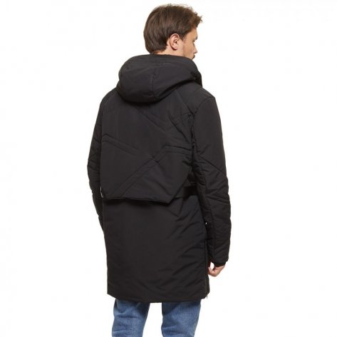 Пальто мужское утепленное Bask Roo-Egis -12С (черный) размер 50