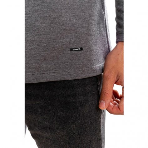 Craft терморубашка мужская с воротником Essential Warm (серый)