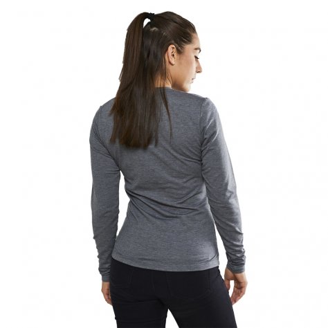 Craft рубашка женская термобельё Essential Warm (серый)