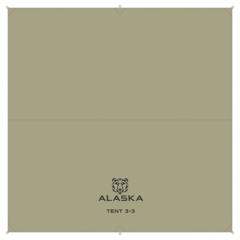 Тент туристический Alaska 3x3 4000 мм (оливковый)