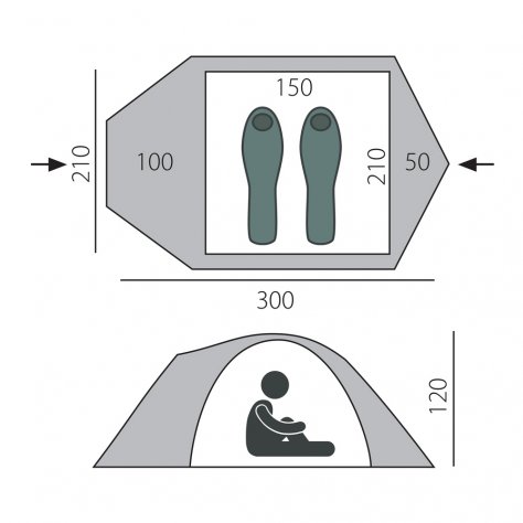 BTrace палатка Challenge 2 (зелёный)