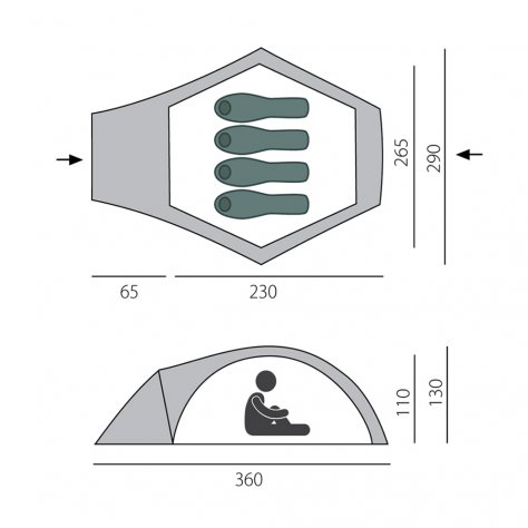 Палатка быстросборная BTrace Omega 4+