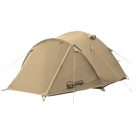 Tramp Lite палатка с большим тамбуром Camp 2 (песочный)