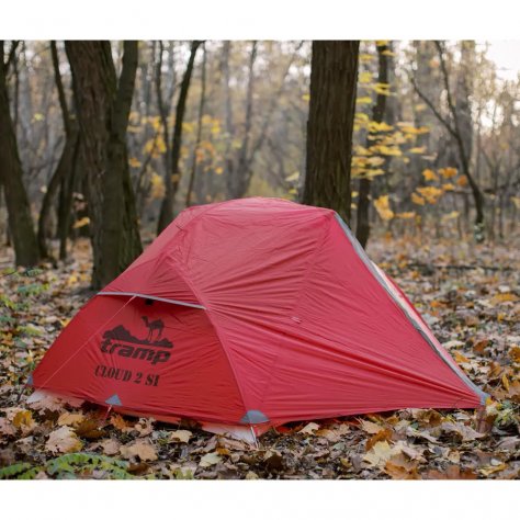 Tramp яркая лёгкая палатка Cloud 2Si (light red)