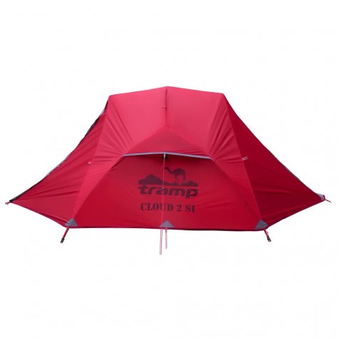 Tramp яркая лёгкая палатка Cloud 2Si (light red)