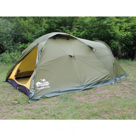 Tramp палатка экспедиционная Mountain 4 V2 (зелёный)