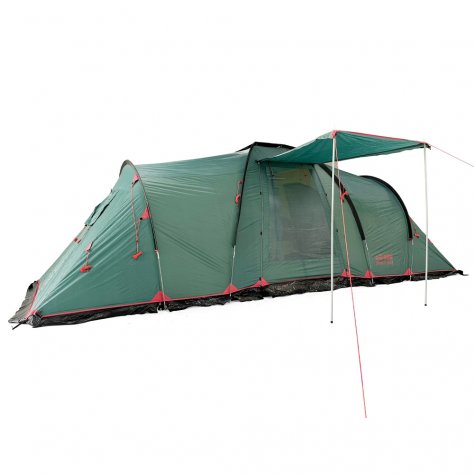 Палатка кемпинговая с двумя спальнями Tramp Brest 4 V2 (зелёный)