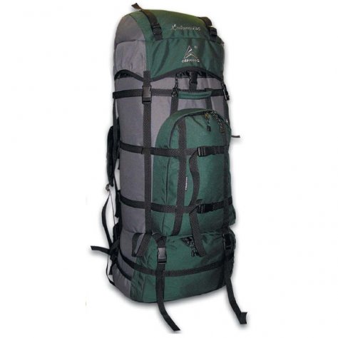 Normal рюкзак для экспедиций Хибины 120 PRO (зелёный/чёрный)