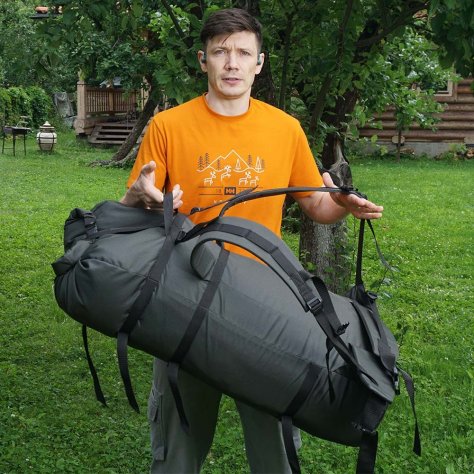 Рюкзак походный ДОРОПЕЙ ПР 100 (хаки-чёрный)