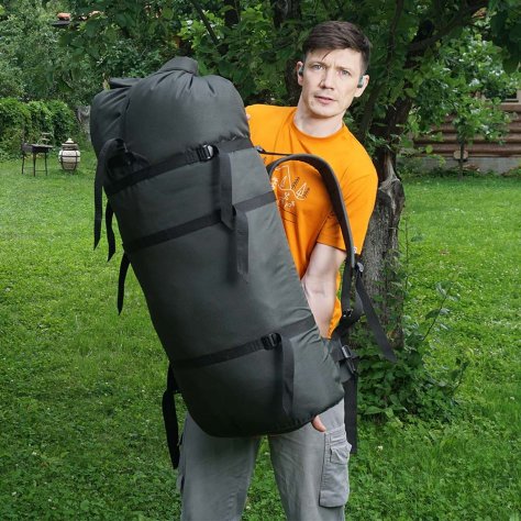 Рюкзак походный ДОРОПЕЙ ПР 100 (хаки-чёрный)
