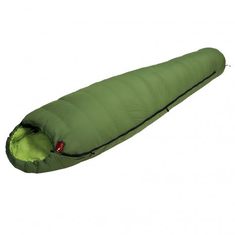 Спальник кокон пуховый Bask Trekking 600+Fp M V2 -19 (тёмно-зелёный/зелёный)