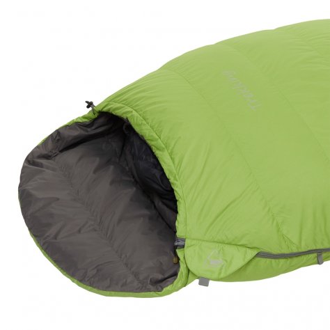 Спальник кокон пуховый Bask Trekking 600+Fp S V2 -19 (зелёный/тёмно-серый)
