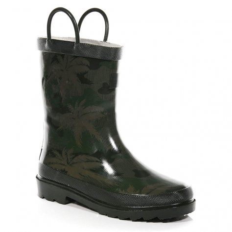 Regatta сапоги резиновые детские Minnow Jnr Welly (зелёный)