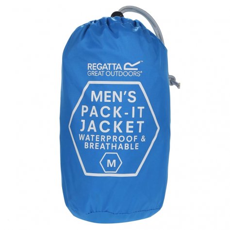 Непромокаемая куртка мужская Regatta Pack It Jkt lll (синий)