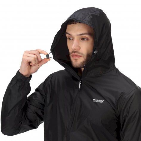 Непромокаемая куртка мужская Regatta Pack It Jkt lll (чёрный)