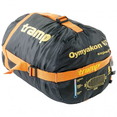 Tramp мешок спальный Oimyakon T-Loft -30 Regular (оранжевый/серый)