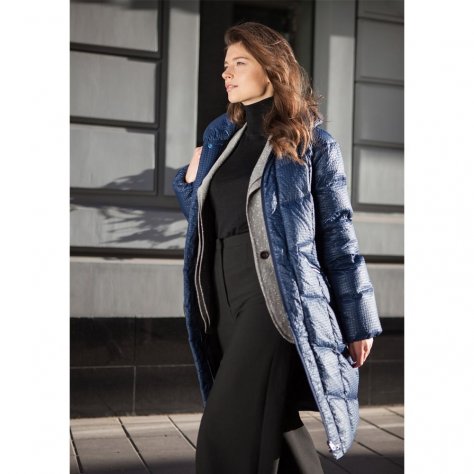 Bask пальто женское пуховое Luna -20°C (тёмно-синий)