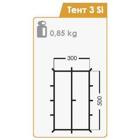 Тент Normal 3 Si 5х3 (фисташка)