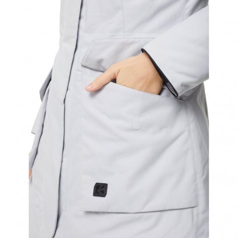 Bask пальто женское пуховое VISHERA -35°C (светло-серый)