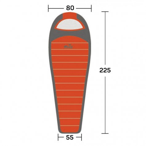 Tramp мешок спальный Oimyakon T-Loft -30 Regular (оранжевый/серый)