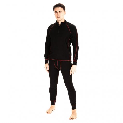 Huntsman комплект термобелья Thermoline ZIP Флис Фактурый (чёрный)